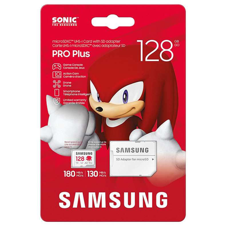 Карта памяти SAMSUNG MICRO SDXC PRO+ 128GB W/A MB-MD128SA/LC1