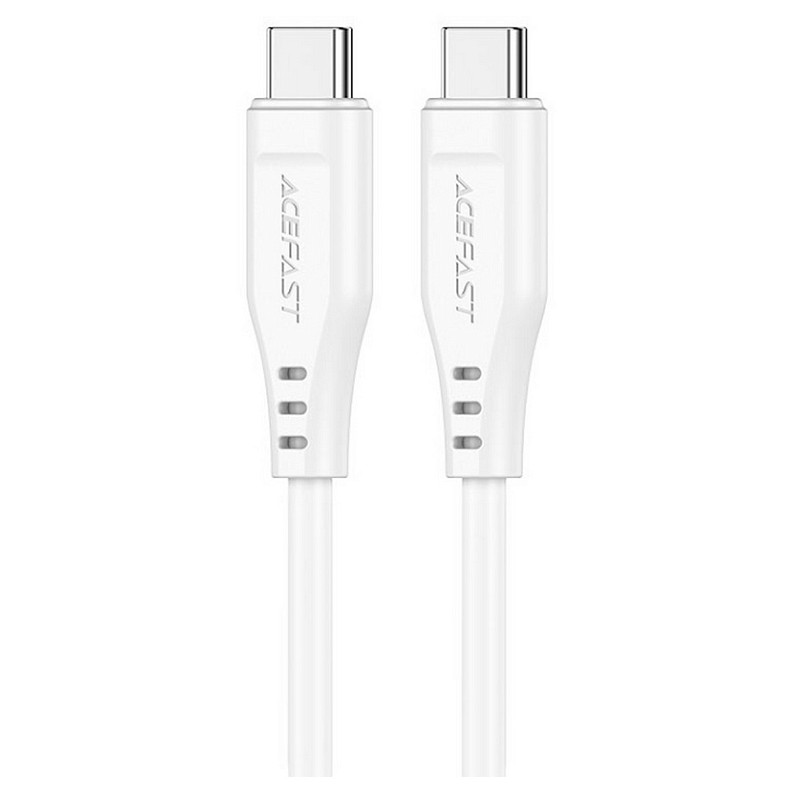 Кабель USB 2.0 USB-C to USB-C, 1,2 м, 3.0A, TPE C3-03 White Acefast