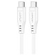 Кабель USB 2.0 USB-C to USB-C, 1,2 м, 3.0A, TPE C3-03 White Acefast