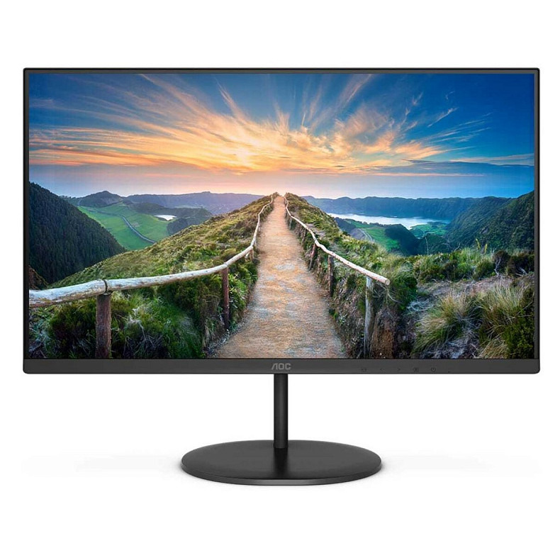 TFT 27" AOC Q27V4EA, IPS, QHD, HDMI, DP, колонки, чорний