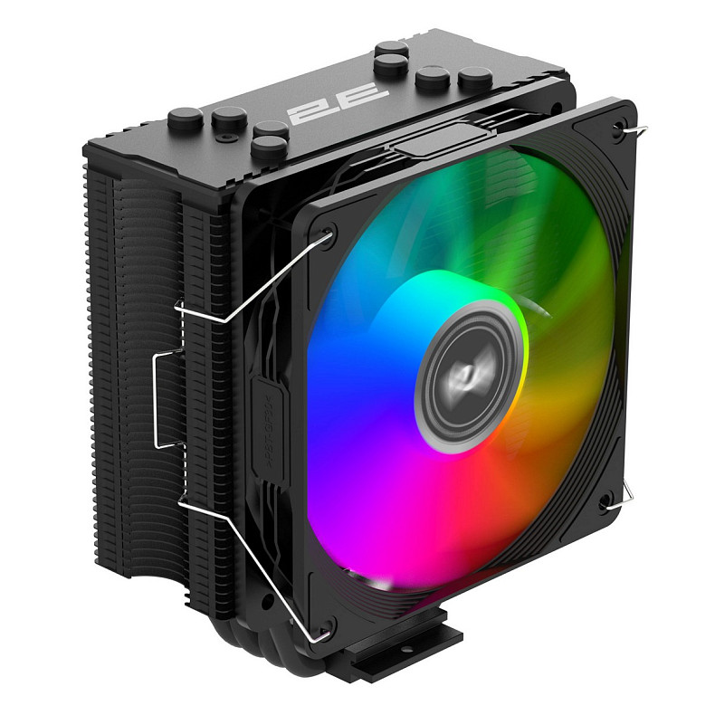 Процессорный кулер 2E GAMING Air Cool ACN120B-ARGB, LGA1700, 1200, 115x, 1366, AM5, AM4, AM3, AM3+