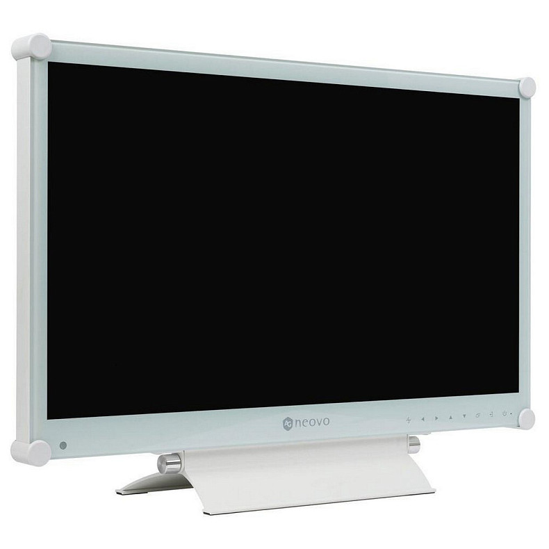 TFT 23.6" Neovo MX-24, стекло NeoV™, D-Sub, DVI-D, HDMI, DP, 24/7, металлический, колонки, белый