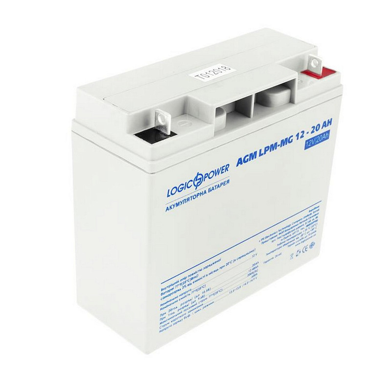 Аккумуляторная батарея LogicPower 12V 20AH (LPM-MG 12 - 20 AH) AGM мультигель