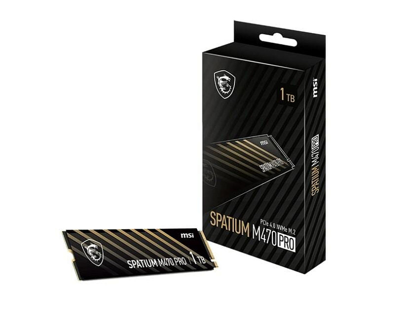 SSD диск MSI Spatium M470 Pro 1TB M.2 2280 PCIe 4.0 x4 NVMe 3D NAND TLC (S78-440L0J0-P83)