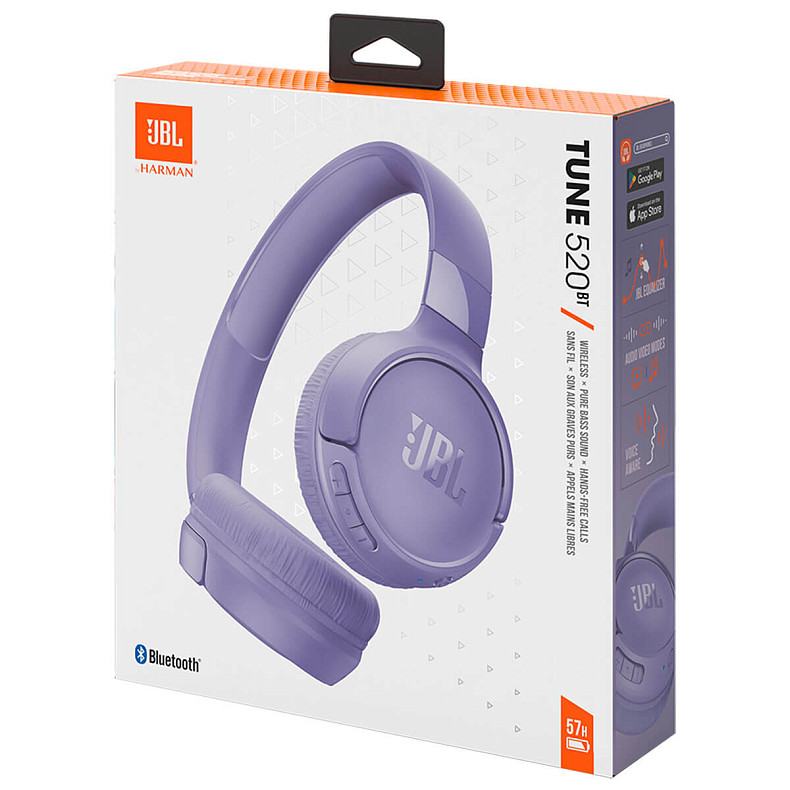 Навушники JBL Tune 520BT Purple (JBLT520BTPUREU)