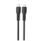 Кабель XO NBQ231B Rock Series USB Type-C - USB Type-C (M/M), 1 м, Black (NBQ231B-CC.black)