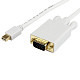 Кабель Mini DisplayPort M - VGA M 1.8м білий