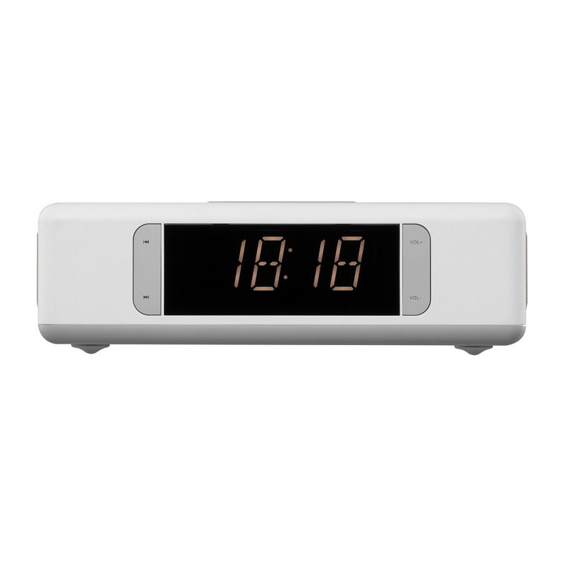 Мультимедійна акустика 2E SmartClock Wireless Charging White (2E-AS01QIWT)