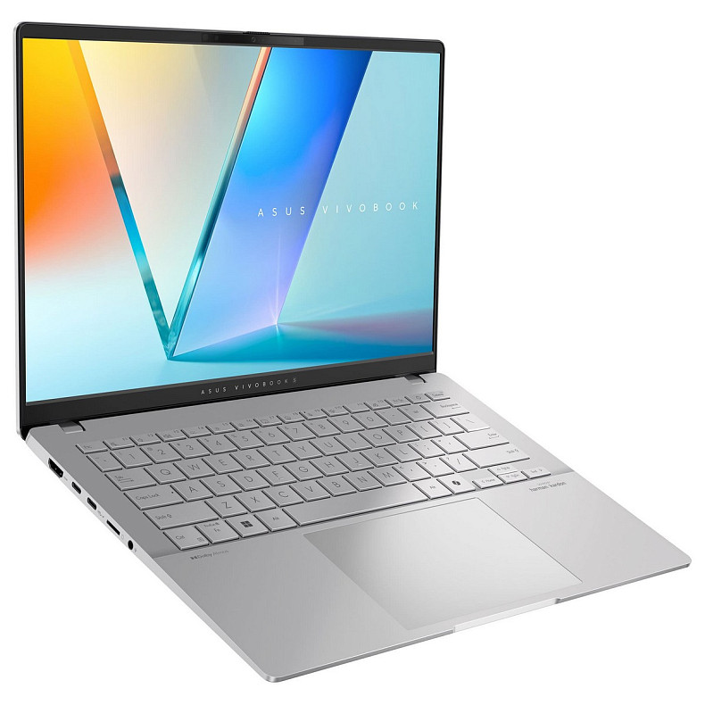 Ноутбук ASUS Vivobook S 14 M5406KA-SF150 14" FHD OLED, AMD AI 5340, 16GB, F512GB, UMA, NoOS, Серебр.