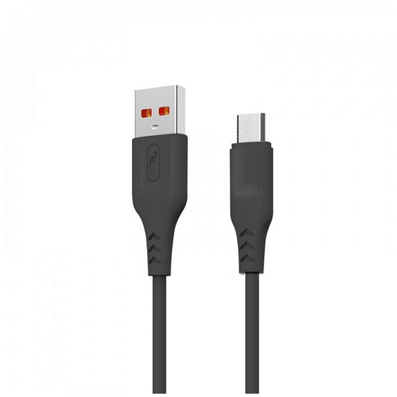 Кабель SkyDolphin S61VB USB - мікроUSB 2м, Black (USB-000450)