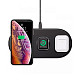 Бездротовий зарядний пристрій Baseus Smart 3-in-1 Wireless Charger For Phone+Watch+Pod (18W) Black (WX3IN1-C01)