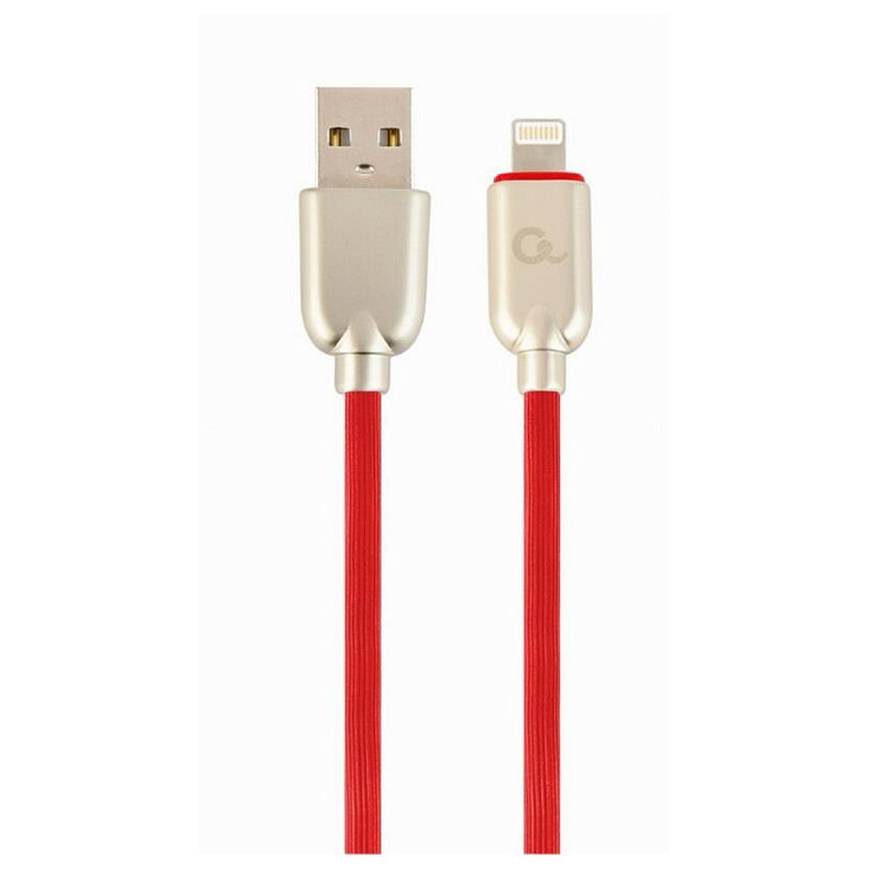 Кабель Cablexpert (CC-USB2R-AMLM-2M-R) USB 2.0 - Lightning, преміум, 2м, червоний