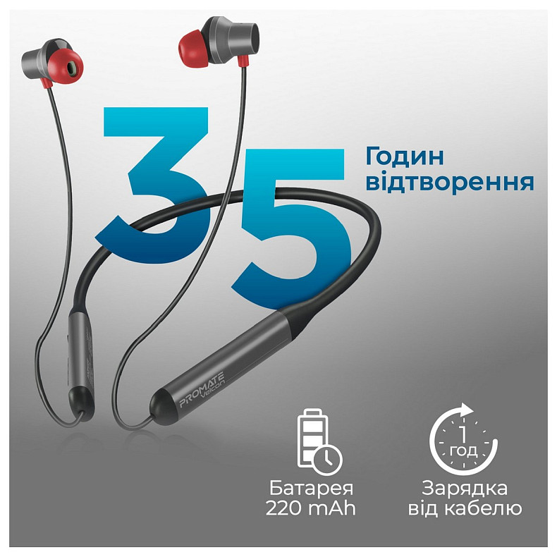 Наушники Promate Velcon Black