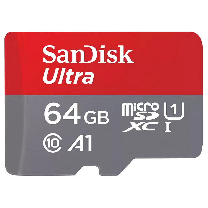 Карта пам'яті SanDisk microSD 64GB C10 UHS-I R140MB/s Ultra