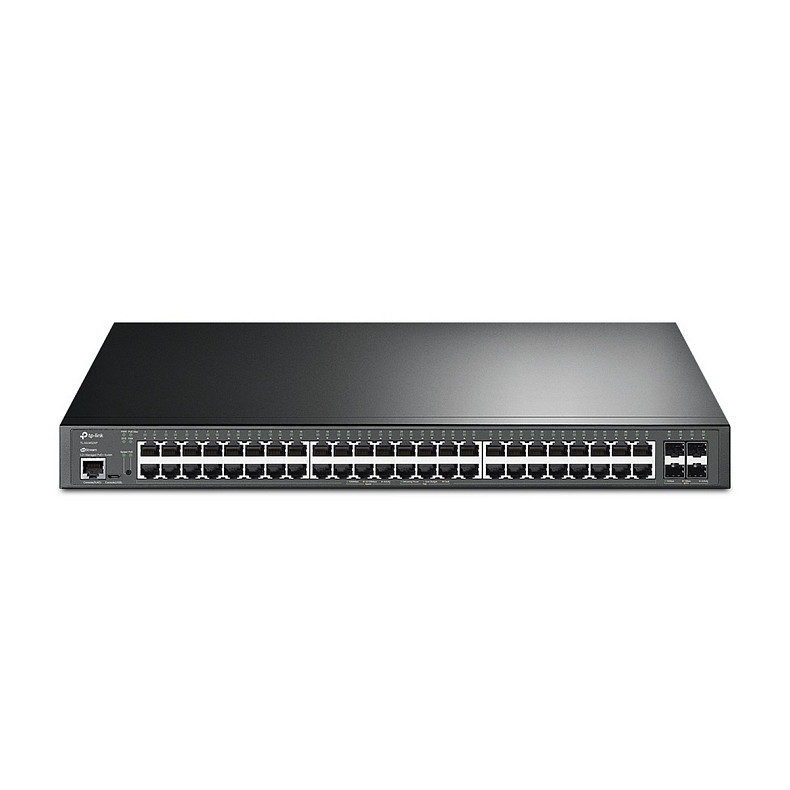 Коммутатор TP-LINK SG3452XP 48xGE (48xPoE), 4xSFP+, 500Вт, Управляемый L2