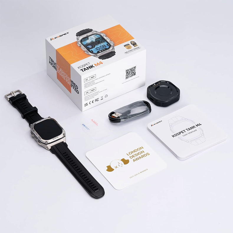 Смарт-часы KOSPET Tank M4 Silver