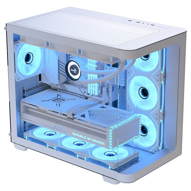Корпус AeroCool P500C-G-WT-v1 (ACCM-PN01043.21) White без БЖ