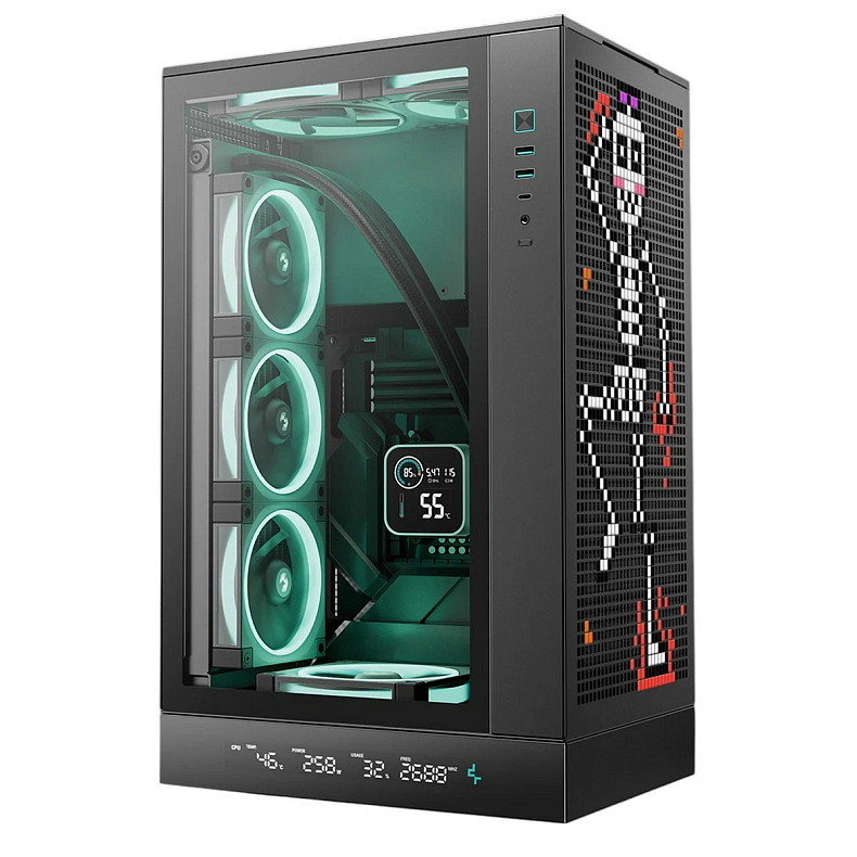 Корпус DeepCool CH270 Digital Black (R-CH270-BKNDM0-G-1) без БП