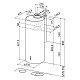 Витяжка Faber купольна, 37см, 1102м3ч, Cylindra 2 Ev8 2El Xh890, нерж