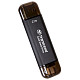 Портативний SSD Transcend 2TB USB 3.1 Gen 2 Type-A + Type-C ESD310 Чорний