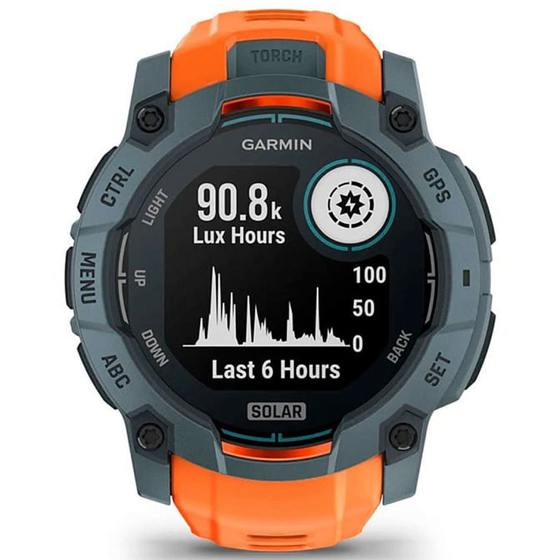 Спортивний годинник Garmin Instinct 3 50mm Solar Solstice with Solstice Silicone (010-02935-41)