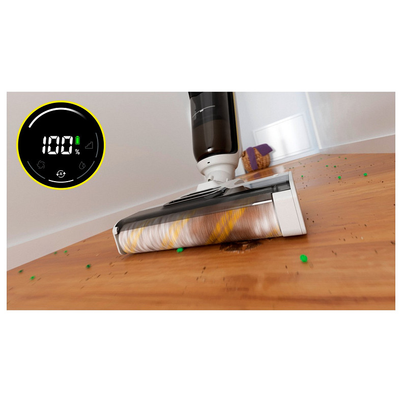 Пилосос Karcher безпровідний FCV 4, 180Вт, конт пил -0.45л, вода -0.75л, автон. робота до 45хв, вага