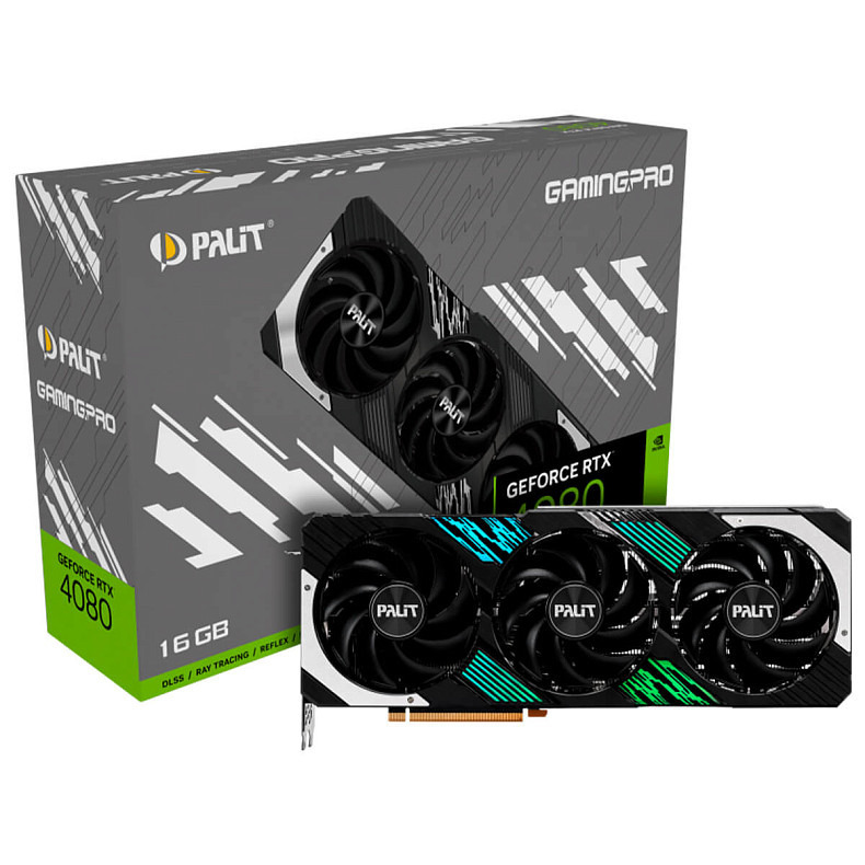 Відеокарта Palit GeForce RTX 4080 16GB GDDR6X GamingPro (NED4080019T2-1032A)