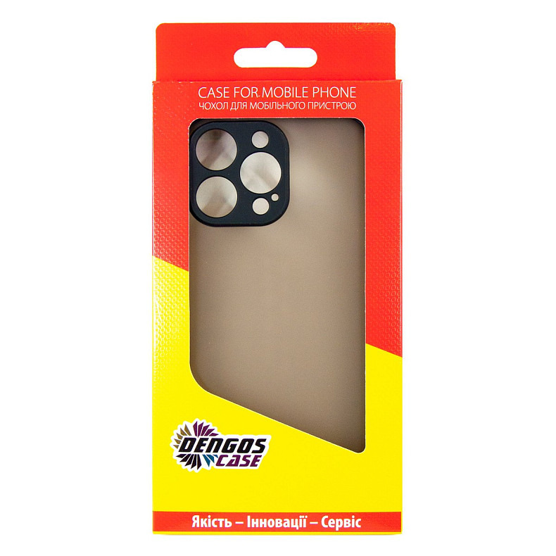 Чeхол-накладка Dengos Matt для Apple iPhone 16 Pro Max Black (DG-TPU-MATT-151)