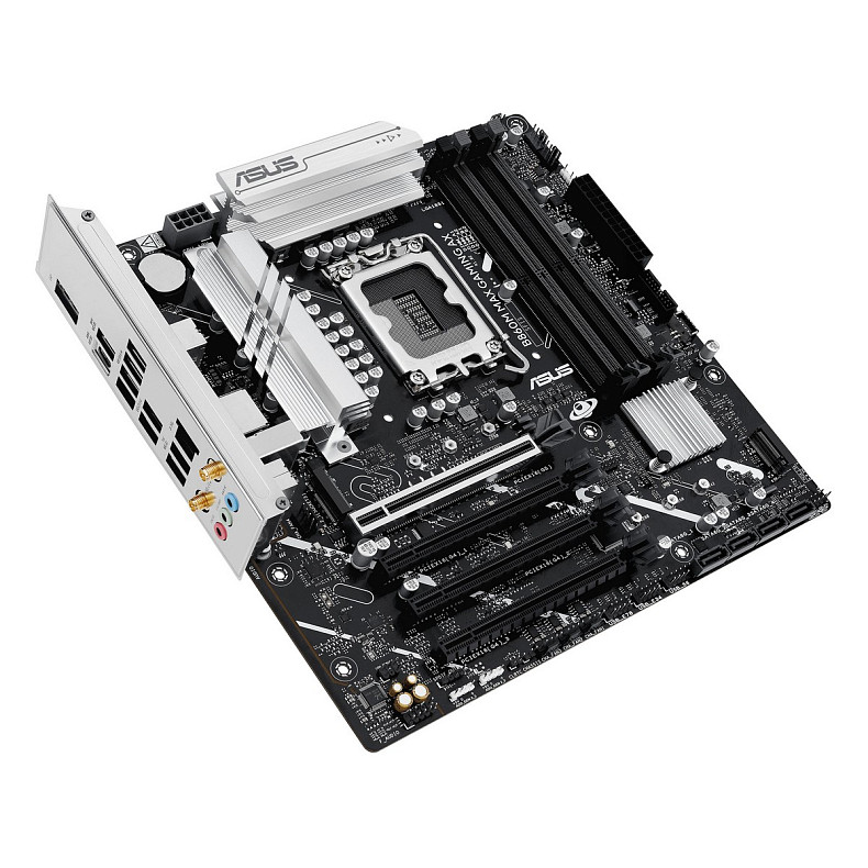 Материнcька плата ASUS B860M MAX GAMING AX s1851 B860 4xDDR5 M.2 DP USB Type-C Wi-Fi BT mATX