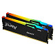 ОЗП Kingston DDR5 16GB KIT (8GBx2) 5600 FURY Beast RGB (KF556C40BBAK2-16)
