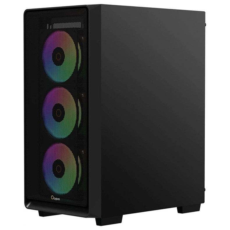 Корпус Ocypus GAMMA C60 W/O PSU, BK ARGB ATX (GAMMA-C60-BKG400XX-GL)
