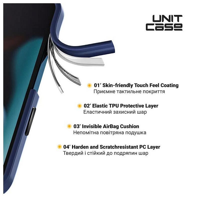 Чехол-накладка Armorstandart Unit для Apple iPhone 14 Plus Deep Navy (ARM62486)