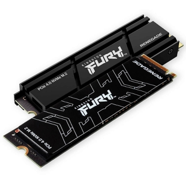 SSD диск Kingston Fury Renegade with Heatsink 4.0TB M.2 2280 PCIe 4.0 x4 NVMe 3D TLC (SFYRDK/4000G)