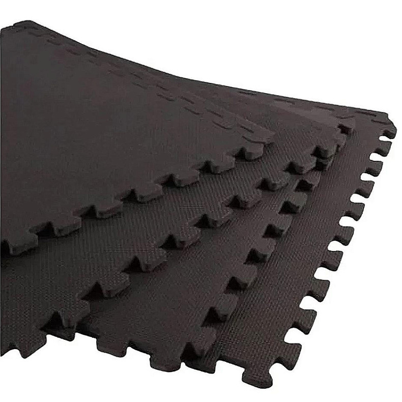 Коврик пазл Toorx Interlocking 4 элемента 61 х 61 х 1,2 см Antracite (MAT-60)