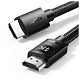 Кабель HDMI M - M, 3.0 м, V2.0 Cafule 4K, в поліуретановій оплітці HD119 UGREEN