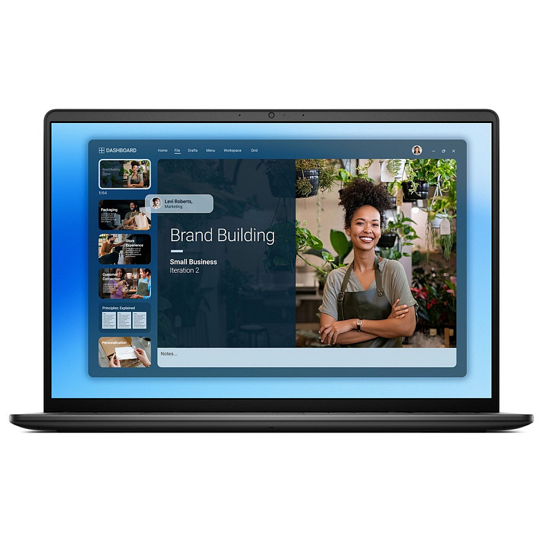 Ноутбук Dell 16 DC16250 16" FHD+ AG, Intel 5-120U, 16GB, F1024GB, UMA, Lin, чорний