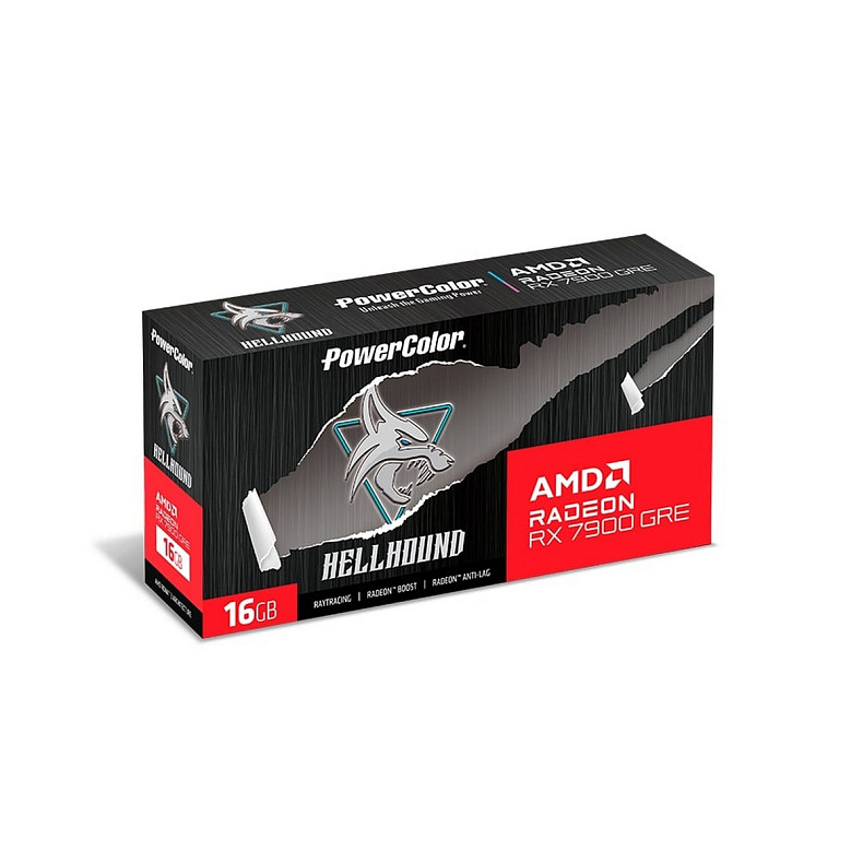 Відеокарта AMD Radeon RX 7900 GRE 16GB GDDR6 Hellhound PowerColor (RX 7900GRE-16G-L/OC)