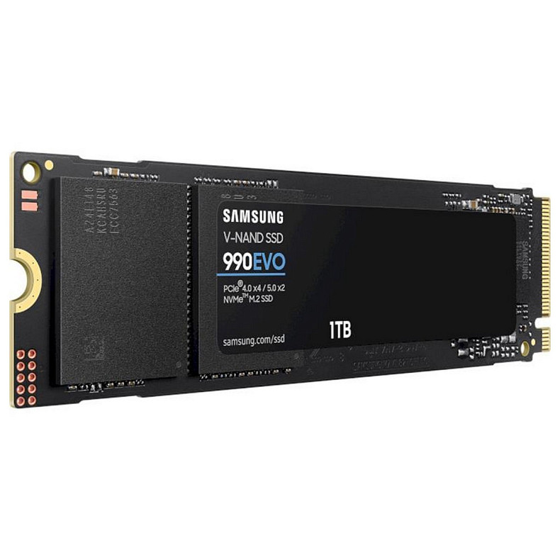 Накопитель SSD Samsung 990 EVO 1ТB M.2 2280 PCIe 5.0 x4 NVMe V-NAND TLC (MZ-V9E1T0BW)