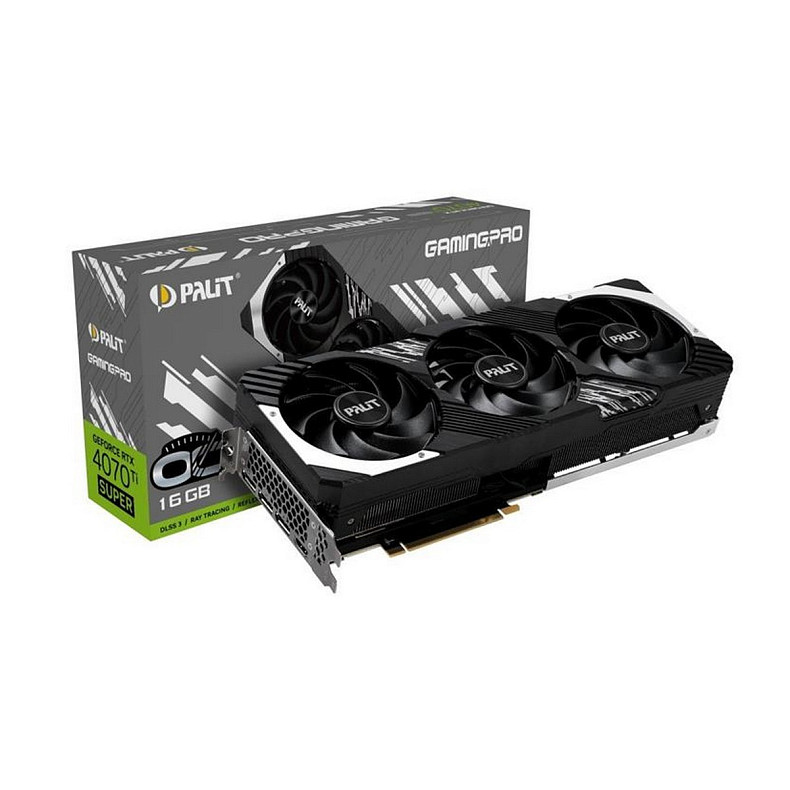 Відеокарта GF RTX 4070 Ti Super 16GB GDDR6X GamingPro OC Palit (NED47TSH19T2-1043A)