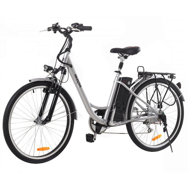 Електричний велосипед Maxxter CITY 26" Silver