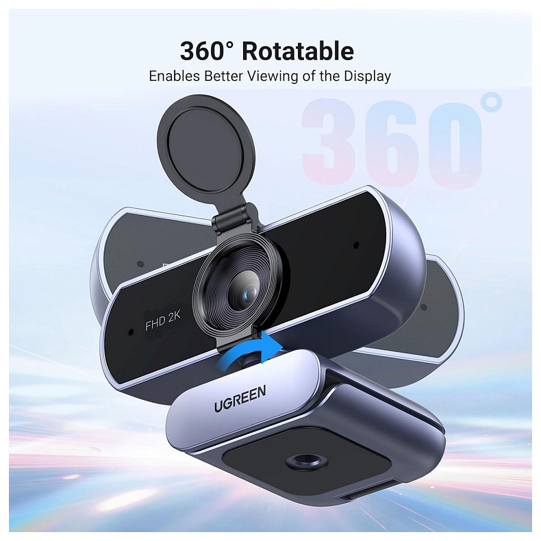 Веб-камера Ugreen CM717 2K webcam USB-A