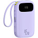 УМБ Baseus 20000mAh EnerFill FC31 45W PD,QC,USB-A,USB-C In/Out,built-in USB-C/Lightning cable Purple