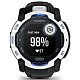 Спортивний годинник Garmin Instinct 3 50mm Solar Whitestone with Black/Bolt Blue Silicone (010-02935-43)