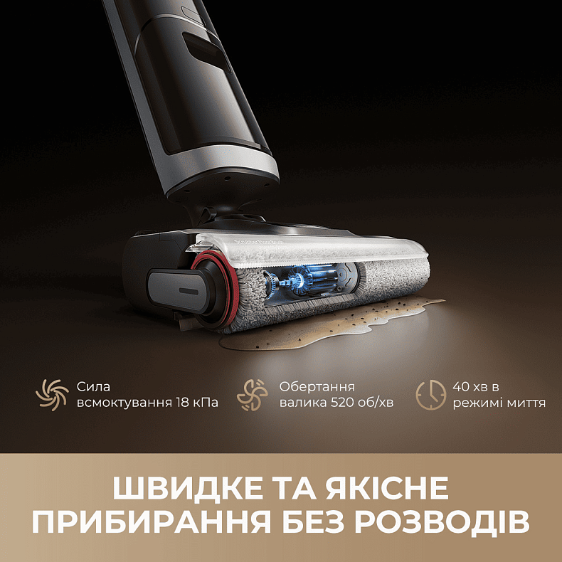 Бездротовий миючий пилосос Dreame H14 DUAL 4 в 1