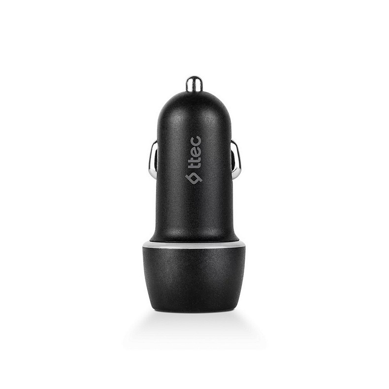 Автомобільний зарядний пристрій Ttec SmartCharger Duo USB-C/USB-A /30Вт Black (2CKS24S)