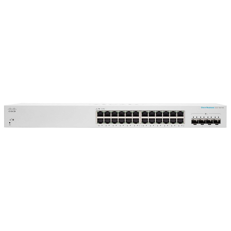 Коммутатор Cisco CBS220 24xGE, 4x10G SFP+, Smart