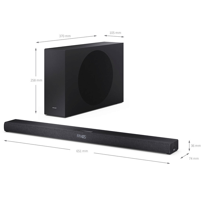 Саундбар Sharp HT-SBW320 Black