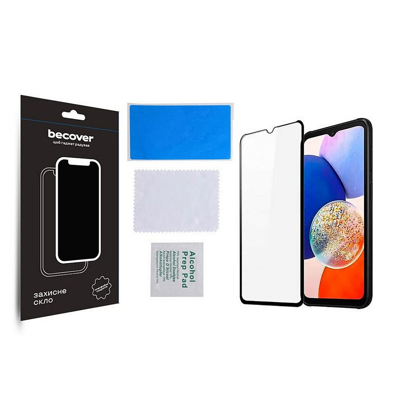 Защитное стекло BeCover для Samsung Galaxy A14 SM-A145/A14 5G SM-A146 Black (708953)