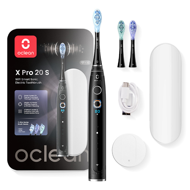 Електрична зубна щітка Oclean X Pro 20 Set Electric Toothbrush Black