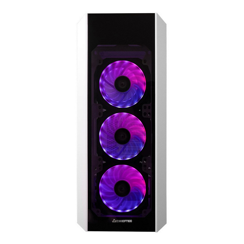 Корпус Chieftec SCORPION III GL-03W-OP 4x120mm A-RGB, ATX, без БЖ, White